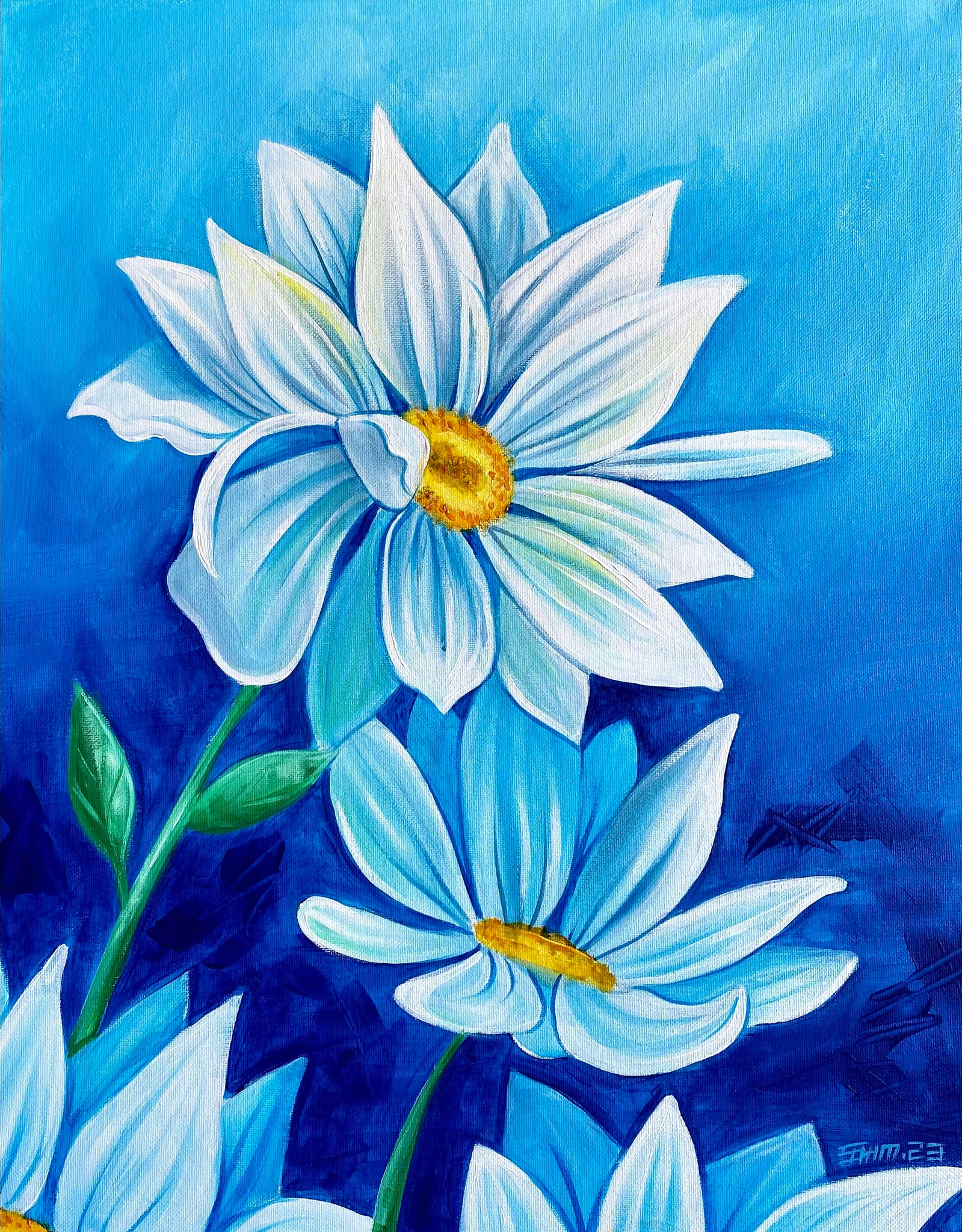 Flower Blues® (16x 20 Inches)